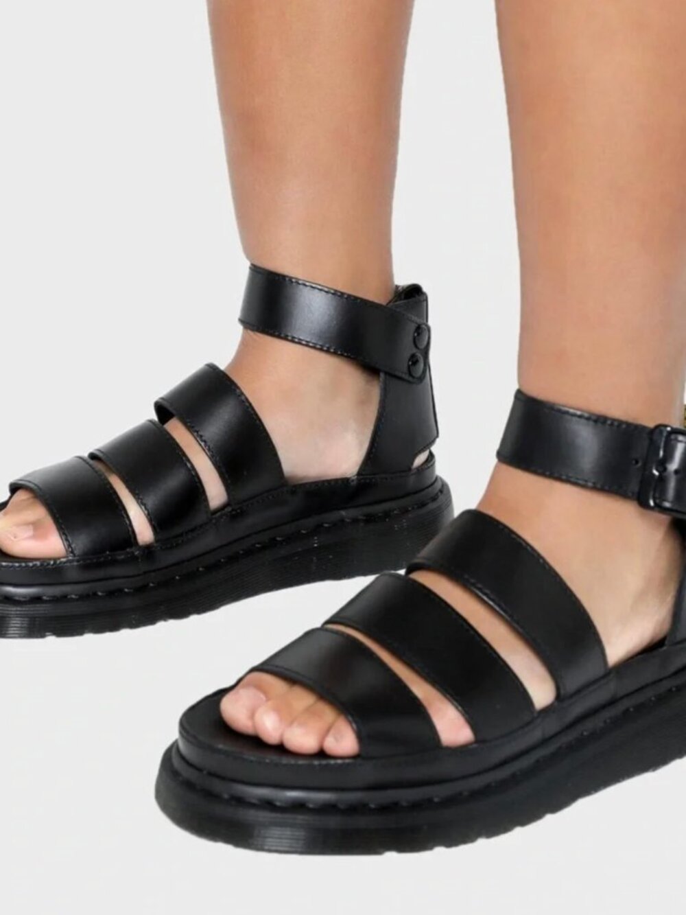 Dr.Martens Women’s Clarissa II Leather Sandals Goth Size 8 Women's EUC Like New - Picture 9 of 9